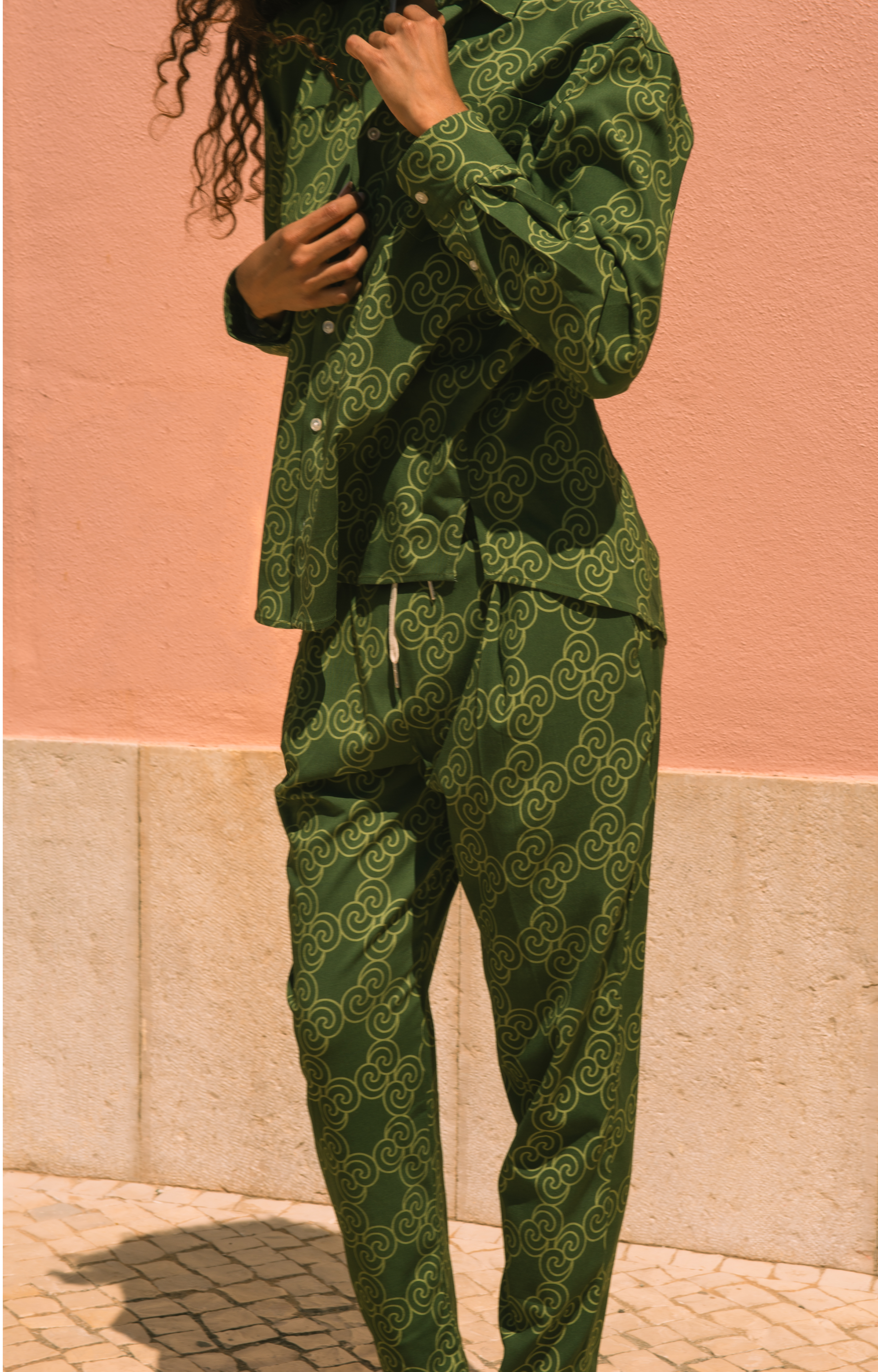 Ursa Pleated Cropped Trousers
